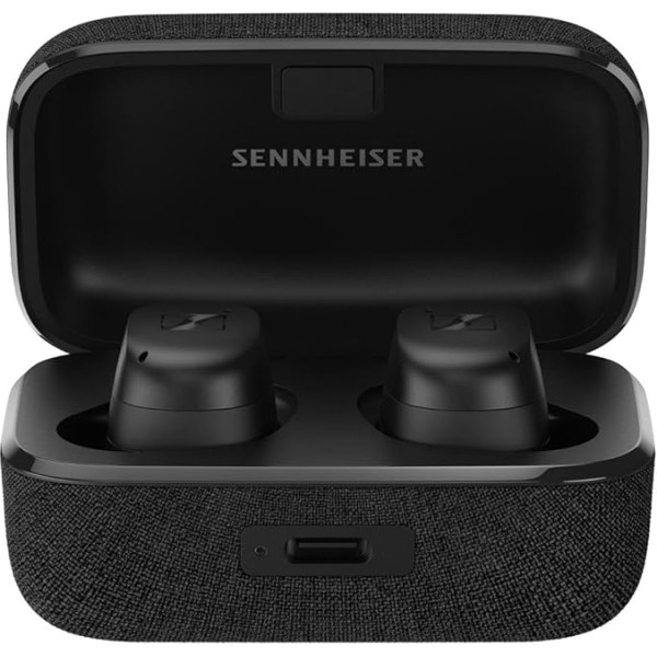 Sennheiser Momentum True Wireless 3 - Bluetooth In-Ear austiņas mūzikas atskaņošanai un tālruņiem ar adaptīvās trokšņu slāpēšanas funkciju un 28 stundu akumulatora darbības laiku - melnas krāsas