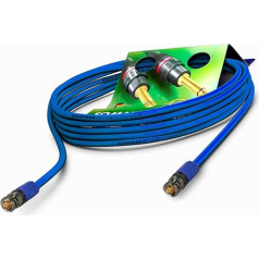 SommerCable 5 m 12G 6G 3G SDI video kabelis 4K 6K UHD HD-SDI (HDTV) SC-Vector 0.8/3.7 1 x 0.80 mm² zils - BNC kontaktdakša NEUTRIK - VTGX-0500-BL-BL - 500 cm 16.40 ft