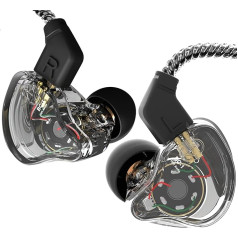 keephifi CCZ Melody In-Ear austiņas vadu austiņas bez mikrofona IEM HiFi Bass ar 1DD 1BA ausu sprauslām 4N OFC kabeli mūziķiem dziedātājiem skatuves studijai spēlēm