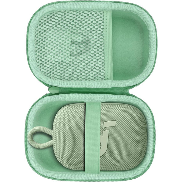 Lebakort cietais futrālis priekš Soundcore Select 4 Go Ultraportable Bluetooth skaļruņa (Mint Green)