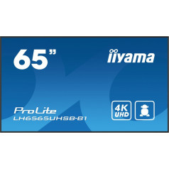 * 65'lh6565uhsb-b1, 24/7,ips,android.11,4k,800cd, iisignage2, sdm, 2x hdmi, dp, 2x usb,2x 10w, rj45, wifi, 4/32gb, vertikāli/horizontāli, 400x400(vesa)