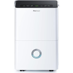 Pro Breeze Dehumidifier 30L in 24h Dehumidification Performance - Electric Dehumidifier with WLAN & App - Moisture Sensor, 4L Water Tank, Timer, Drain Hose - Against Moisture, Mould