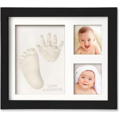 Baby Handprint Footprint Keepsake Kit - Baby Prints Photo Frame for Newborns - Baby Nursery Memory Art Kit Frame Boys Girls - Perfect Baby Registry Gift Box