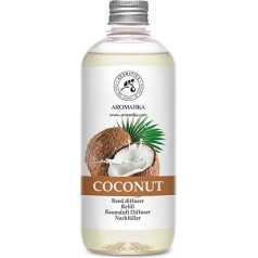 Kokosrieksts 500 ml - Kokosrieksts smaržu uzpildes flakonam - Gaisa atsvaidzinātājs - Istabas smarža - Kokosrieksta aromāts - Difuzora uzpilde - Istabas smaržu uzpilde - Niedru difuzora uzpilde