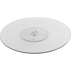 APOLLO The Housewares Lazy Susan Stikla lēnais galds, 50 cm, stilīgs rotējošs centrālais elements vieglai izklaidei, ideāli piemērots restorāniem un lieliem pasākumiem, viegli kopjams, stikls, stikls
