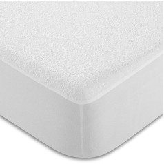 CandidoPenalba Frotē aizsargplēve, mikrošķiedra, absorbējoša, aizsargā pret putekļiem, mīksts aizsargpārklājums, 105 cm, 100/105 x 190/200 cm
