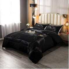 Cat Pet Cat Pattern King Size Bed Quilted Kids Lightweight Microfiber 4 sezonas Mysterious Black Cat apdare