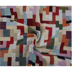 Luksusa gobelēns austi aizkari polsterējums auduma dīvāns spilvens Heavy Duty materiālu (200x140cm, Tetris)