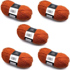 Cygnet Orange Chunky Wool - Moliūgas 5 x 100 g