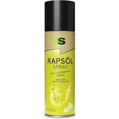 Spraytive 1 x 400 ml rapšu eļļas aerosols - eļļas aerosols ēdienu gatavošanai, cepšanai un salātiem, ideāli piemērots kā aerosols fritēšanai, grilēšanai un fritēšanai karstā gaisā, zema kaloriju satura diētai.