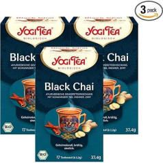 Yogi tēja Black Chai Organic 3 x 37 g iepakojums