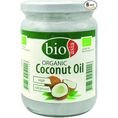 Bioasia Organic Coconut Oil 6 x 500g Total 3000g