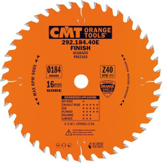 CMT Orange Tools 292.184.40e – CIRCULAR SAW 184 x 2.6 x 16 Z 40 ATB 15 Degrees