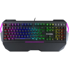 Oversteel IRON mehāniskā spēļu tastatūra RGB sarkanais slēdzis vācu izkārtojums