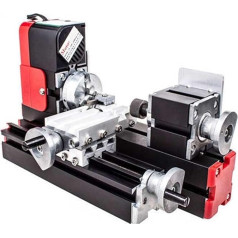 Dārgakmens slīpēšanas slīpēšanas mašīna DIY rīks Liela jauda Mini metāla virpa, 20W 20000RPM motors, viens komplekts Miniature metāla daudzfunkcionāla mašīna Augsta efektivitāte, elastīga un ērta