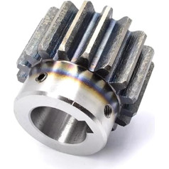 2PCS Ritzel 17 18 19T Lochdurchmesser 6 8 10 10 12 14 15mm 45# Stahl Stirnradgetriebe Getriebezubehör Motorteile(2M19Thole14)