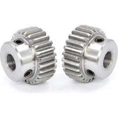 ZHENGGUIFANG ZGF-BR 2 stücke Zahnräder 0,5m 16-31teeth Edelstahlgetriebe 3 / 5mm (caurumu diametrs: 3mm, zobu skaits: 18 zobi)