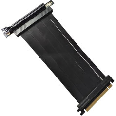 Qezodsx PCIE 4.0 16X Riser Cable Grafisko karšu pagarināšanas kabelis PCI Port GPU Riser Extender 90 Degree 10 cm