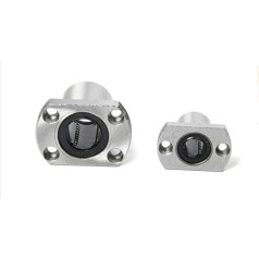 2 Stück Doppeltrimmflansch Typ Linearlager LMH6 8 10 12 13 16 20 25 30 30 35 40 50 60 UU (Krāsa : Lmh10uu 10x19x29, Izmērs : 4 caurumi)