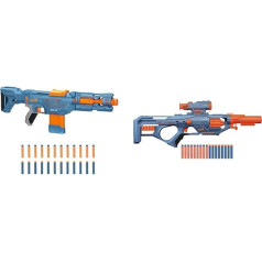 NERF Elite 2.0 Echo CS-10 Blaster - 24 NERF Darts, 10 Dart Clip Magazine, 4 Tactical Rails & Elite 2.0 Eaglepoint RD-8 Blaster, 8-Dart Drum, 16 Nerf Darts, Bolts