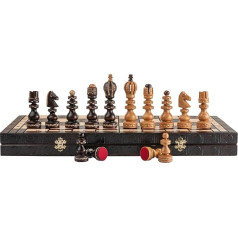 Amazing SALVATOR 54cm / 21.2in Hand Carved EXTRA LARGE Sweet Cherry Tree Wooden Chess Set