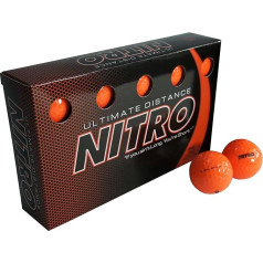 Nitro Ultimate Distance golfa bumbiņas - 15 bumbiņu iepakojums