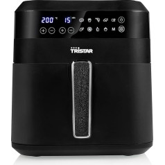 Tristar FR-6999 Digitālā karstā gaisa fritēze XXL - 6 L - 62,2 % mazāks enerģijas patēriņš - 1,5 kg frī kartupeļu - 10 programmas - melns