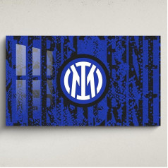 Licensed Décor Milano FC Internazionale Akrila sienu mākslas darbs 130 x 80 cm Daudzslāņu ģerbonis