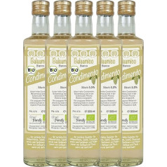 direct&friendly Bio Condimento Balsamic White Bianco (5 x 500 ml)