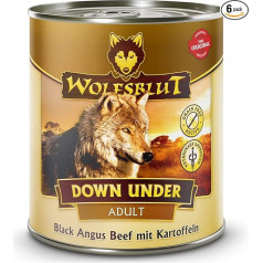 Wolfsblut - Down Under - 6 x 800 g - Black Angus Beef - Mitrā barība - Barība suņiem - Bez graudaugiem