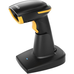 Inateck Bluetooth Barcode Scanner 2D, Wireless 2D QR Code Scanner with 2600 mAh Battery and Intelligent Charging Station, Handheld Scanner Supports AI, APP, SDK, BCST-36