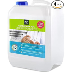 4 x 5 L (20 Litres) Approved Disinfectant for Hands and Surfaces - Ready to Use - Also Suitable for Food Industry