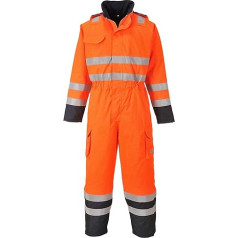 Portwest S775ONRS Bizflame Rain Hi-Vis Multi kombinezons, regulārs, izmērs: Mazs, oranža/melnbrūna