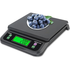 LICHUXIN Digitālie virtuves svari 30 kg ar lielu LCD displeju Digitālie svari ar taras funkciju un PCS skaitīšanas svari 6 veidu vienības G OZ LB KG TLK konversijas Pārtikas svari Cepšana Augļu svēršana