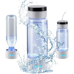 VEVOR ūdeņraža ūdens pudeles ģenerators, pārnēsājams ūdeņraža ūdens sildītājs 380 ml, ūdeņraža bagātīga ūdens jonizācijas ierīce ar SPE tehnoloģiju, ar deguna inhalācijas caurulīti un pašattīrīšanās funkciju
