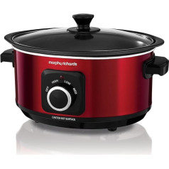 Morphy Richards lēnā plīts Slow Cooker Sear and Stew 460014 3,5 litru, sarkans