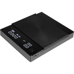 TIMEMORE Basic 2.0 digitālie virtuves svari, kafijas svari ar taimeri, 2000 grami tējai, pārtikai, Basic 2, melni