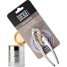 Premium 2 in 1 manuālais skārdeņu atvērējs - Taylors Eye Witness viegli lietojams skārdeņu atvērējs, virtuves piederums ar integrētu pudeļu atvērēju, izturīgs