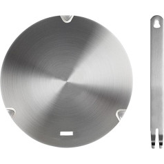 Indukcijas plīts pārveidotāja plate NISPOTDOR Indukcijas plīts pārveidotāja diski Siltuma difuzors Indukcijas plīts piena un kafijas pagatavošanai 26cm