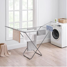Vivo Technologies 18M iekštelpu āra metāla saliekamais drēbju žāvētājs ar spārniem 182 x 50 x 100cm