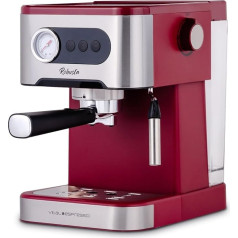 XSQUO Noderīga Tech Espresso un Kapučīno kafijas automāts 1350W 20 bāru pagriežamā tvaicētāja termobloka sistēma ātrai sildīšanai Vital Espresso Robusta