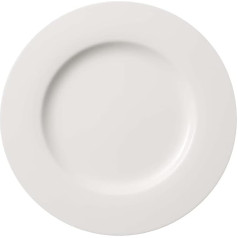 Villeroy & Boch Twist White pusdienu šķīvis 27 cm Balts trauku mazgājamā mašīnā Mikroviļņu krāsnī gatavs šķīvis Keramiskais pusdienu šķīvis Trauki un galda piederumi Premium Porcelāns