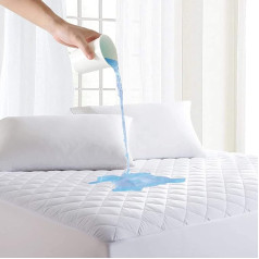 DreamNights Waterproof Cotton Mattress Protector for Single Bed (90 x 190 cm) Fitted Sheet 40 cm Deep Super Soft Hypoallergenic and Breathable