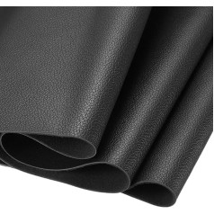 DMiotech 1 iepakojums 36 collas x 54 collas mākslīgās ādas sloksnes mēbeļu pārklājumam Pebble Skin Black PU Leather Roll for Handmade Craft Projects