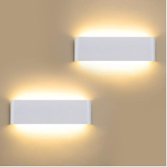Schiele Sienas lampa iekštelpās 2 gab. sienas lampas 2800 K silti balta sienas lampas iekštelpu gaiteņa lampas moderns sienas apgaismojums uz augšu uz leju Lampas siena guļamistabai Dzīvojamā istaba kāpņu koridors [Enerģijas klase F]