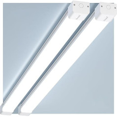 Pack of 2 Wet Room Light LED 120 cm 36 W 3600 LM LED Tube Lamp IP66 Ūdensizturīga LED lampa darbnīcas lampa 5000 K LED Tube Cellar Lamp LED griestu gaisma garāžas lampa pagraba darbnīcai garāžai birojam