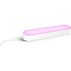 Philips Hue White and Color Ambiance Play Lightbar pagarinājums, ar iespēju regulēt apgaismojumu, līdz 16 miljoniem krāsu, vadāms ar lietotni, saderīgs ar Amazon Alexa, balts