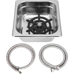 Stikla mazgājamā mašīna 120 mm G1/2 collu automātiskā piena tējas tases mazgājamā mašīna, kausa mazgājamā mašīna Nerūsējošā tērauda stikla mazgājamā mašīna Stikla skalošanas mašīna viesnīcu bāriem Alus stikla kafijas piena tē