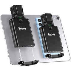 Eyoyo 2D Bluetooth svītrkodu skeneris, saderīgs ar iPad, planšetdatoru, iPhone, Android tālruni, 3000 mAh uzlādējams akumulators, portatīvais 1D QR UPC svītrkodu lasītājs bibliotēkas grāmatu noliktavas inventāram