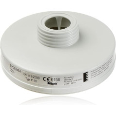 Dräger X-plore Rd40 daļiņu filtrs 1140 P3 R aerosoliem/daļiņām, 3 gab., rezerves filtrs pilnām un pusmaskām X-plore 4740 un 6300.